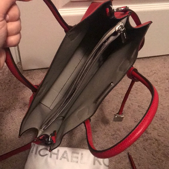 Red Michael Kors Purse - Picture 3 of 8